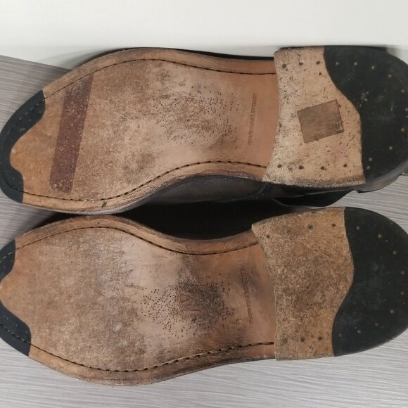 John Varvatos Fleetwood Chelsea Boots, Brown Distressed Leather, Mens Size 11 M - Picture 11 of 13